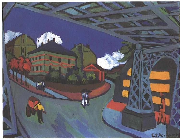 Ernst Ludwig Kirchner Railway underpass in Dresden china oil painting image